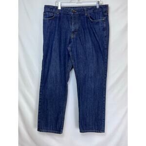 Patagonia Men's Blue Denim Jeans Size 38 Regular Preppy Straight Leg Fit